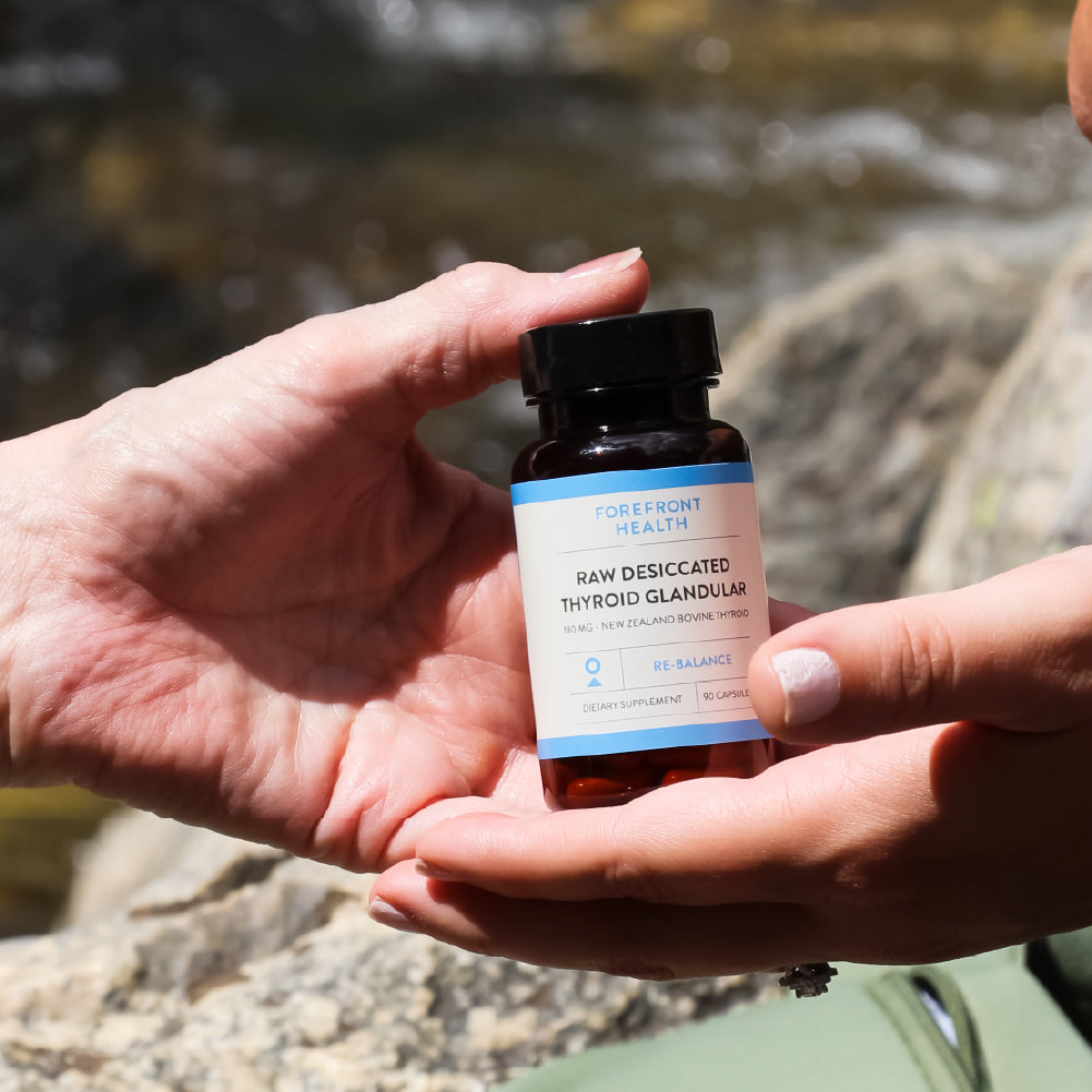 Raw Desiccated Thyroid (130 mg capsules)