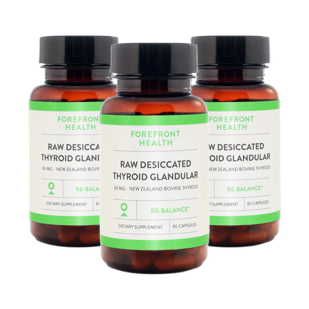 Raw Desiccated Thyroid (3 PACK) + Guided Protocol