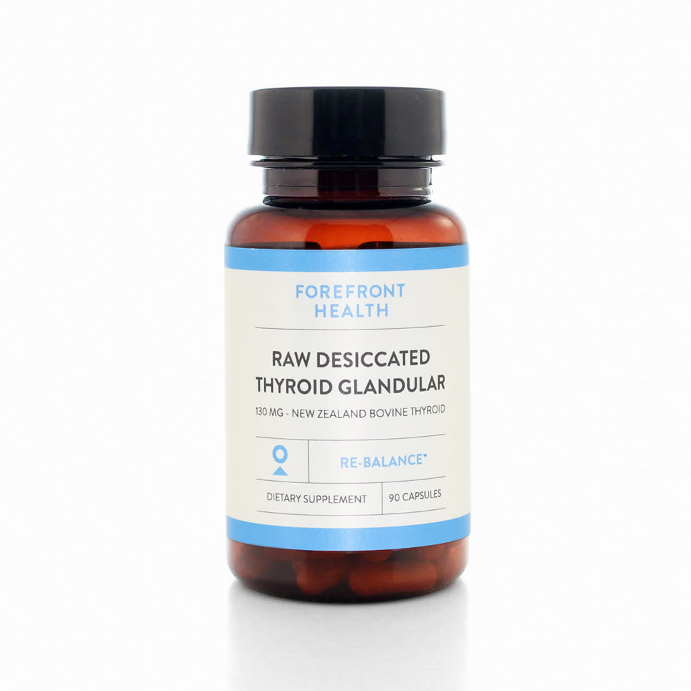 Raw Desiccated Thyroid (130 mg capsules)