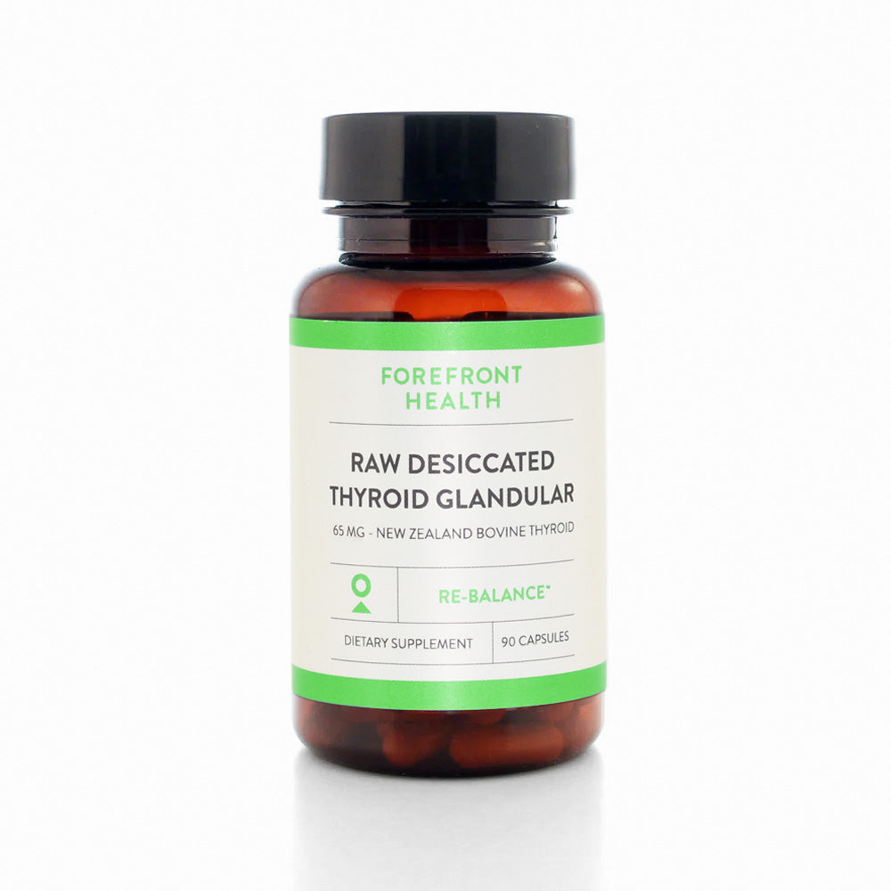 Raw Desiccated Thyroid (65 mg capsules)