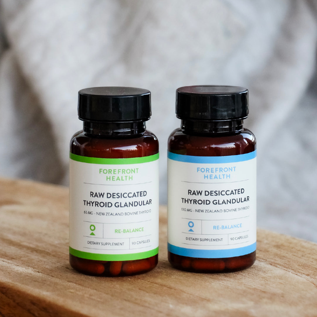 Raw Desiccated Thyroid (65 mg capsules)