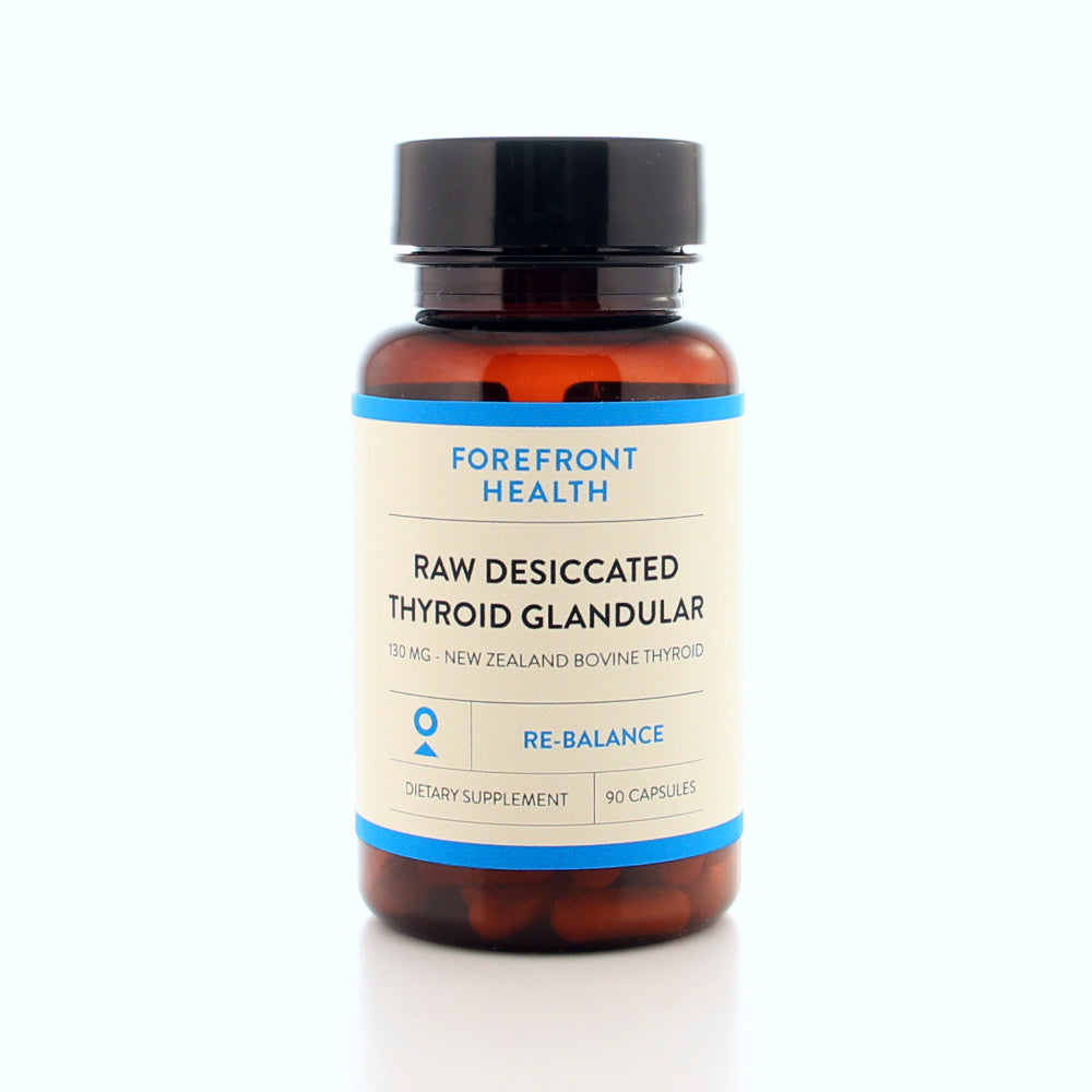 Raw Desiccated Thyroid (130 mg capsules)
