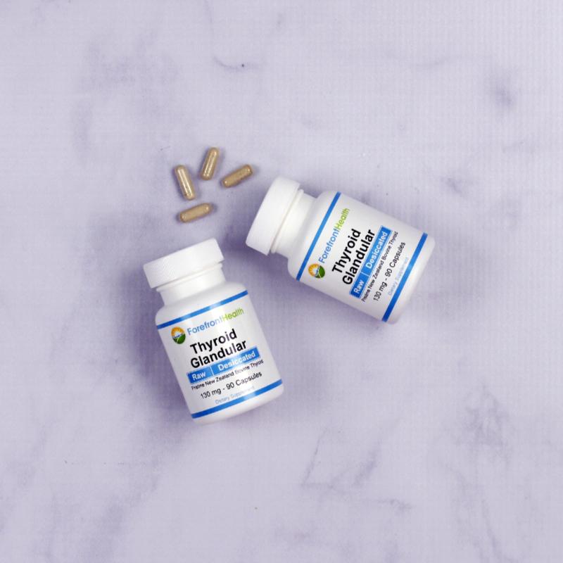 Raw Desiccated Thyroid (130 mg capsules) Supplement