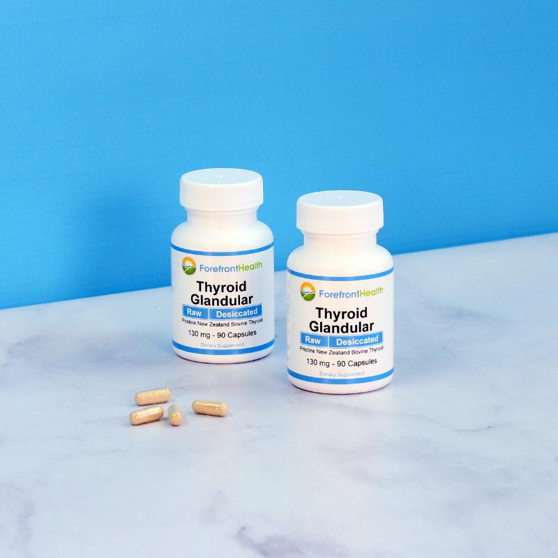 Raw Desiccated Thyroid (130 mg capsules) Supplement